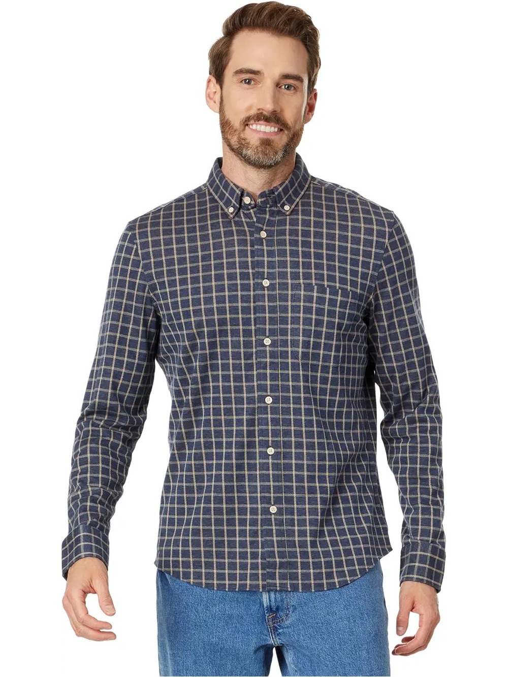 Faherty Coastline Knit Shirt ~Size L